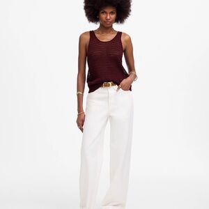 NWT Madewell Linen Sweater Tank Size Small Retail $88